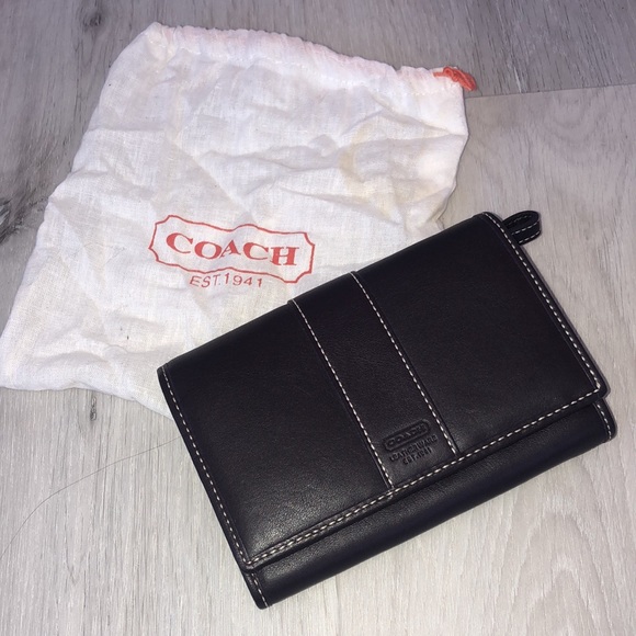 NWOT COACH Vintage Genuine Leatherware Medium Wallet Billfold, Chocolate Brown - Picture 15 of 16